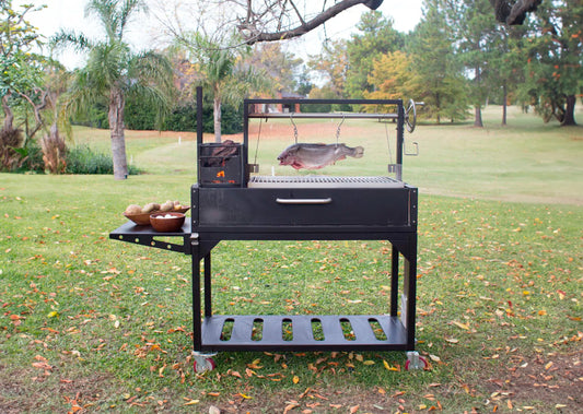 Tagwood BBQ Fully Assembled Argentine Santa Maria Wood Fire & Charcoal Grill - BBQ03SIF